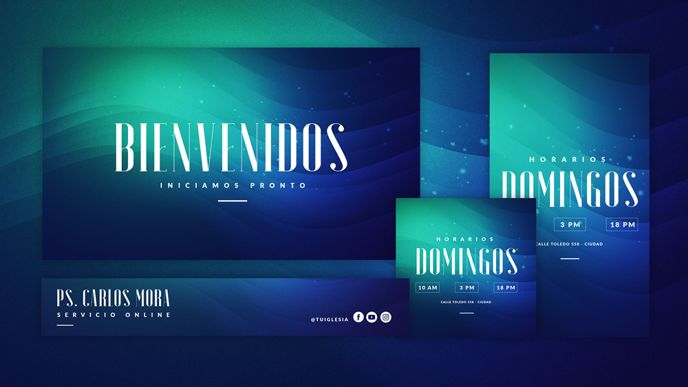 Diseño gratis para anuncios de iglesias cristianas